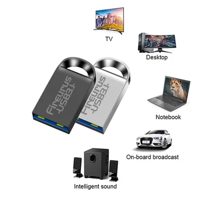 Mini Pendirve 64 GB USB-Flash-Laufwerk 128G Mini-Stick Wasserdichter Metallspeicher USB-Stick 32 GB Image
