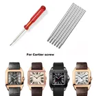 For Cartier Santos 100 Straps 20mm 23mm Watch Screw Rod Watchmaker Repair Replacement With Connecting Pin for Men and Women