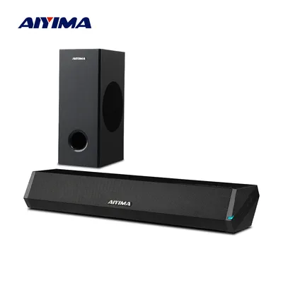 AIYIMA S03D Audio Soundbar Mit Subwoofer Für Home TV Drahtlose Bluetooth 2,1 Sound Bar HD Surround Sound System für PC Gaming