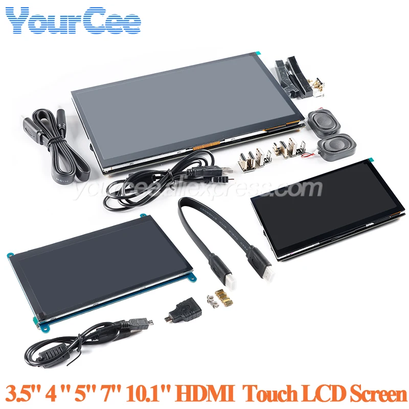 HDMI kapazitives Touchscreen-LCD-Anzeigemodul 3,5 Zoll 4 Zoll 5 Zoll 7 Zoll 10,1 Zoll 1024 x 600 800 x 480 für Raspberry Pi Win7/Win8/Win10 Image