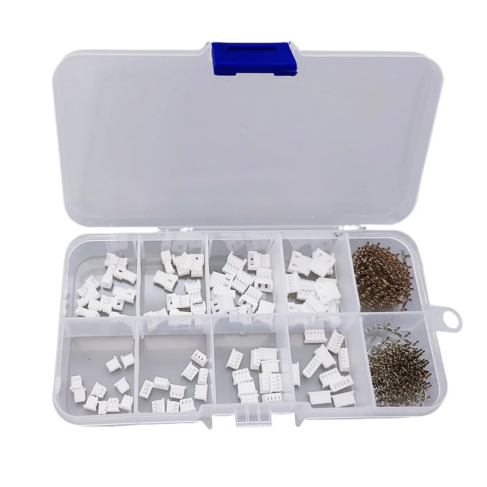 40 sätze/schachtel JST 1,25 Männlich Weiblich Stecker Antenne Docking 2/3/4/5Pin Stecker mit Terminal Draht Anschlüsse Kit Image