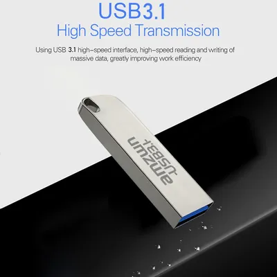 AMZWN Super Mini-USB-Flash-Laufwerk, wasserdicht, 128 GB, 64 GB, 32 GB, 16 GB, echte Kapazität, Image