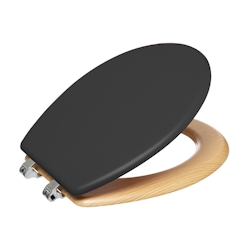 FIVE Toilet Seat MDF Wood in Anthracite Image
