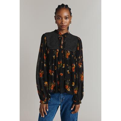 Ghost Jennifer Georgette Mixed Floral Blouse