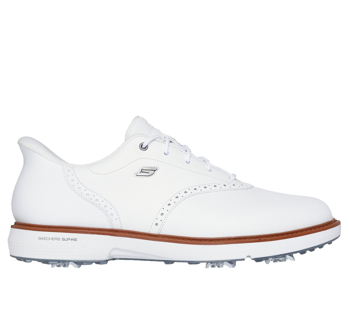 Skechers Men's Slip-ins: GO GOLF Prestige Shoes | Size 10.5 | White | Leather/Synthetic/Textile | Arch Fit