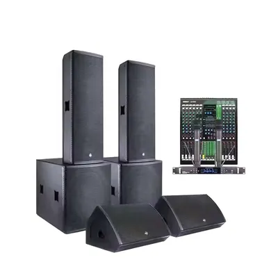 2024 PA System Stage Performance Outdoor Concert Sound System Active Line Array Speakers