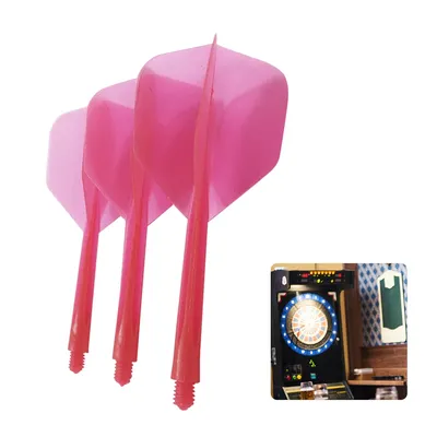 3 Stück professionelle Dart-Flights aus Kunststoff, 2BA, integrierte Dart- und Flights, Anti-Drop, langlebig, für Spiele im Innen- und Außenbereich Image