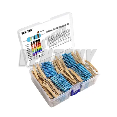 640 Stück/Lot 2 W Metallschichtwiderstands-Set, 1 % 0,33 Ohm – 1 m, 64 Werte, jeweils 10 Stück Image