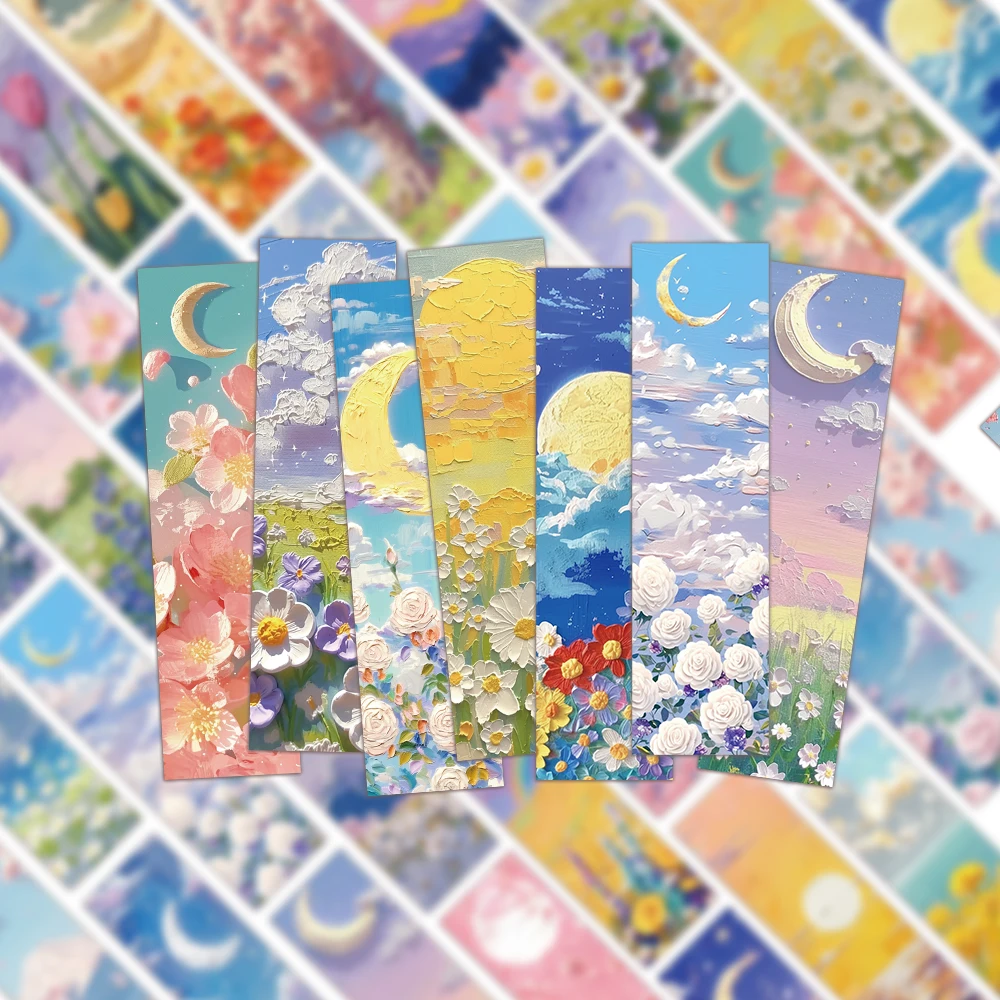 30PCS Kreative 3D Ölgemälde Lesezeichen Personalisierte Dekoration Bücher Sammelalben Lernen Liefert Kreative Graffiti Lesezeichen Image