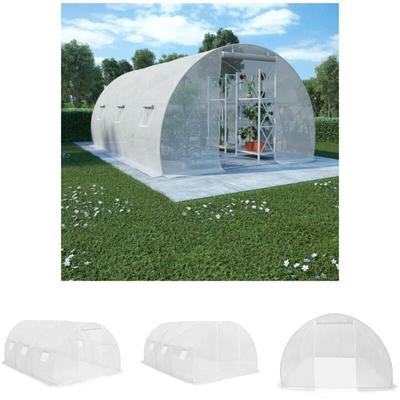 The Living Store - Gewächshaus 13,5m² 450x300x200 cm - Gewächshäuser - Weiß Image