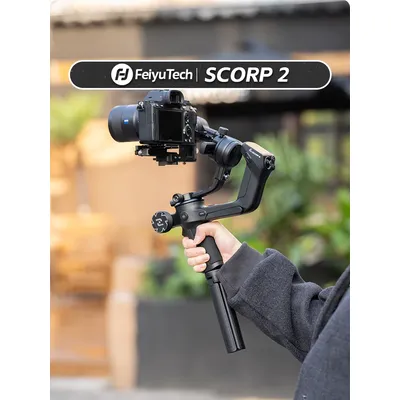 FeiyuTech SCORP 2 Camera Gimbal Stabilizer 3-Axis Handheld Mirrorless DSLR for Sony ZVE10 A7IV A6400