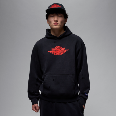 Nike Jordan Rare Air Men's Fleece Pullover Hoodie - Black - Cotton