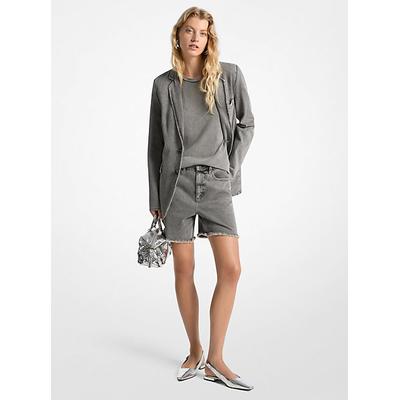 Michael Kors Boyfriend Denim Shorts Grey 2