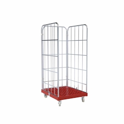 Rollbehälter 1460 KU rot, 724 x 815 mm, 3-seitig, Cr 3 Image