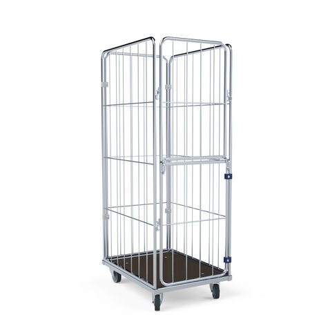 Wäschecontainer 1550mm, 600x810HO, 4-seitig, Vorderwand klappbar/schwenkbar Image