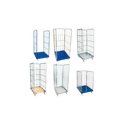 Rollbehälter 1650 KU blau, 724 x 815 mm, 4-seitig, 1 Vorderwand, Cr 3 Image