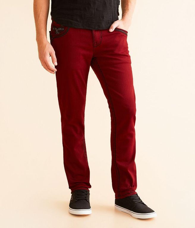 Marion Original Taper Stretch Pant - Red - Rock Revival Pants