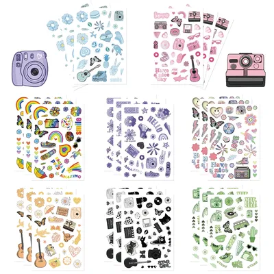8pcs kreative ins Collage Cartoon ästhetische Aufkleber niedlichen Abziehbilder DIY Notebook Telefon Laptop Tagebuch Dekoration Aufkleber Kinder Spielzeug Image