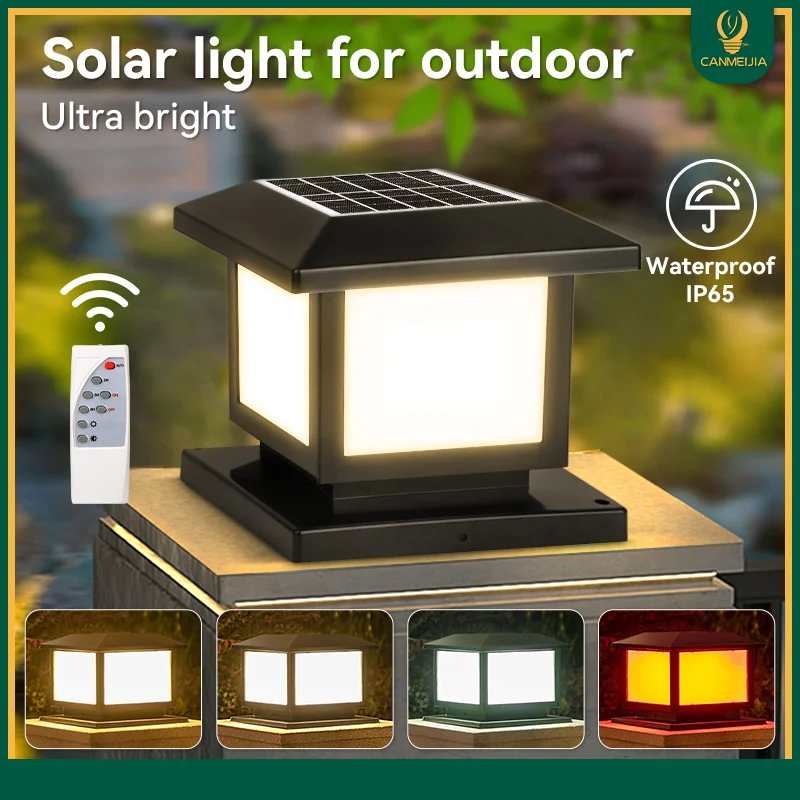 lanterne solaire exterieur, Lanterne Solaire LED Étanche avec Télécommande, Luminaire Décoratif d'Extérieur, Idéal pour un Jardin, une Clôture ou un Plancher decoracion jardin exterior