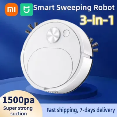 Xiaomi 3 In 1 Smart Kehren Roboter-staubsauger Wischen USB Wireless 1500 pa Ziehen Reinigung Sweep Image