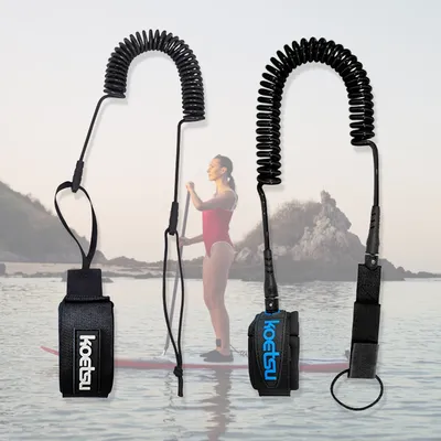 Sup Board Fuß Bein Seil praktische gewickelte Surfbrett Leine elastische Surfen Stand Up Paddle Board Knöchel Leine TPU Zubehör