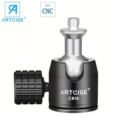 "TEMU Artcise 1/4" Rotating Ball Head Screw Mount For Dslr Cameras & Monopods - 360° Adjustable, Aluminum Alloy, , Lightweight &" Image