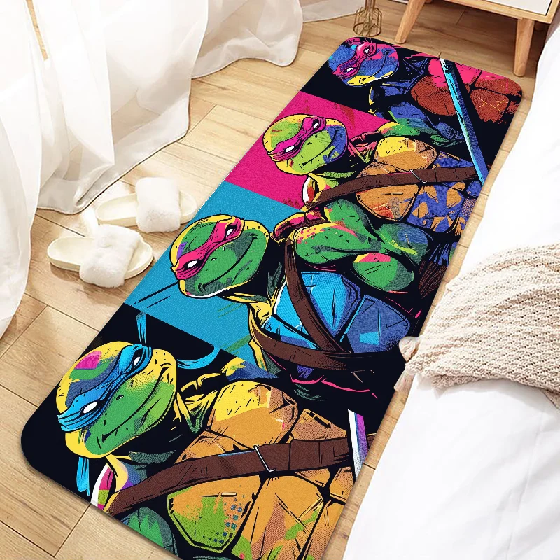 N-Ninja Turtles Door Mat Entrance Non-slip Doormat Washable Kitchen Carpet Living Room Hallway Rugs Bathroom Bath Door Mats