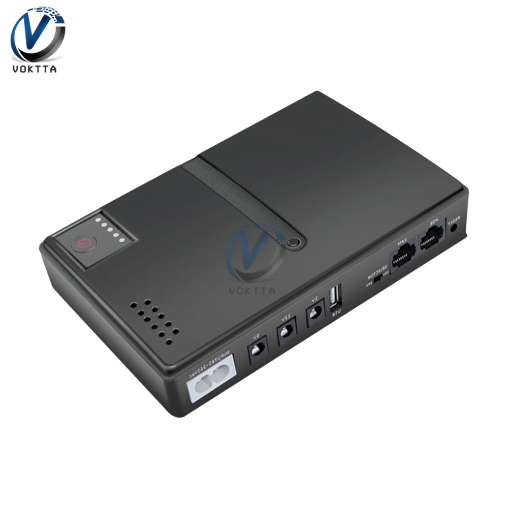 DC-USV, unterbrechungsfreie Stromversorgung, 5 V, 9 V, 12 V, optische Modemüberwachung, Backup-Netzteil, WLAN-Router, USV, austauschbare Batterie Image