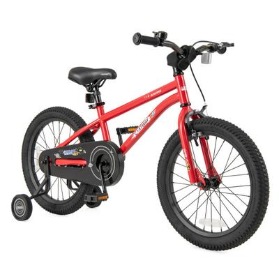 Costway 18-Inch Kids Bike Ages 3-8 with Handbrake and Coaster Brake and Bell Ring-18 inches