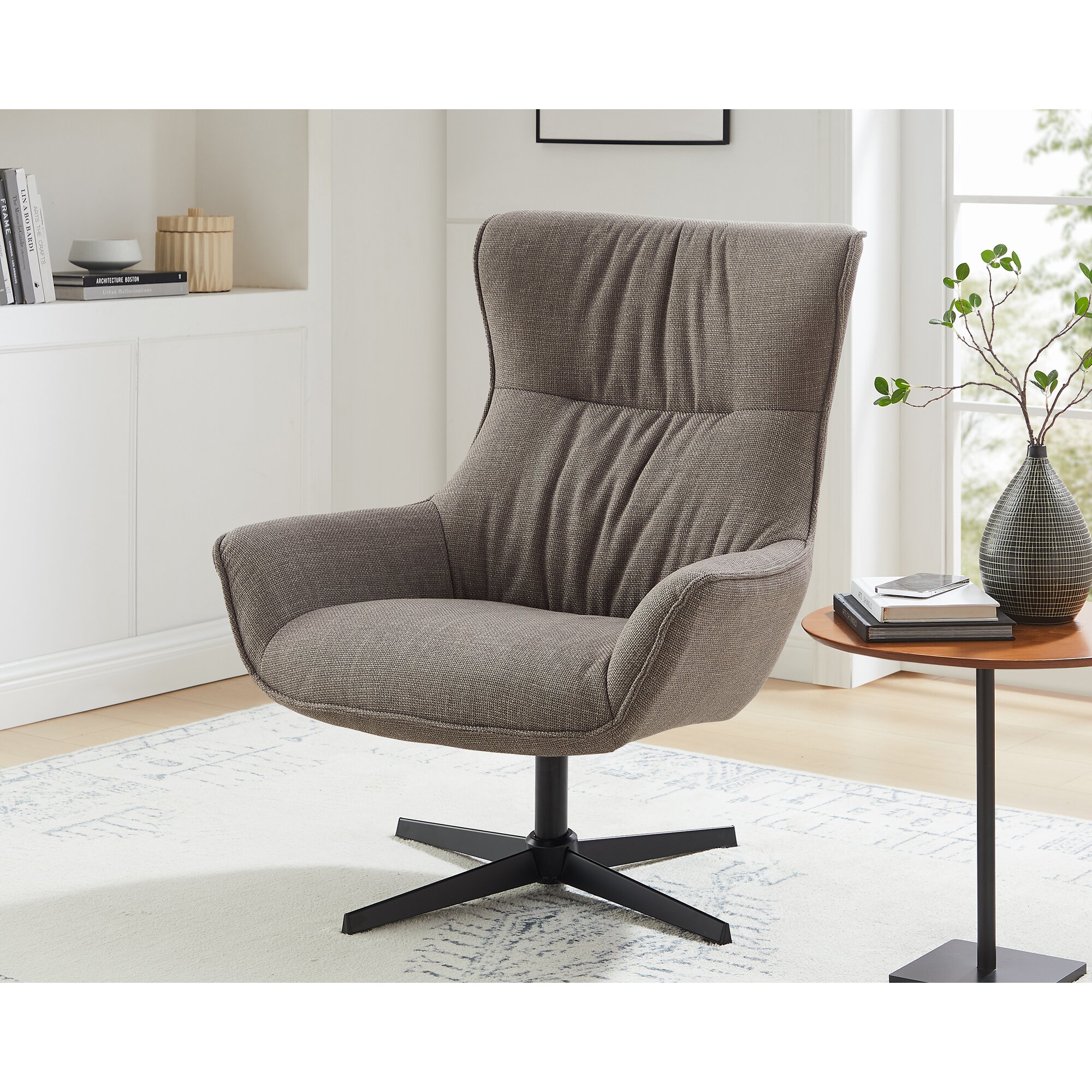 SalesFever »Candida« Drehsessel taupe 85x103x82 cm