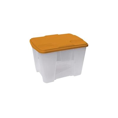 Artplast - Multifunktionsbox mit transparentem Boden und orangefarbenem Deckel L390x290xH272 mm Image