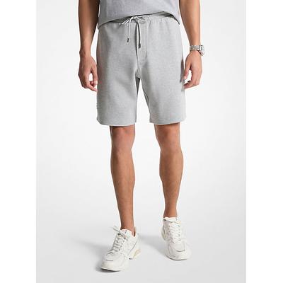 Michael Kors Embossed Logo Cotton Blend Shorts Brown L