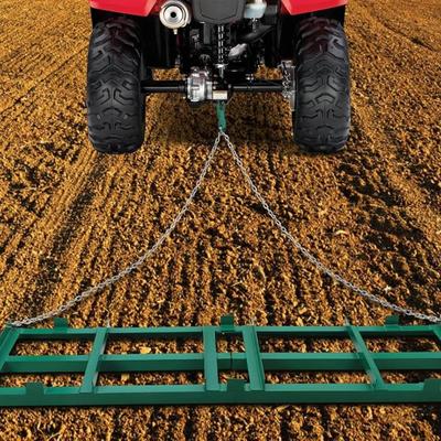 Tow-Behind Lawn Leveling Rake Tool for ATV, UTV, Tractor, and Mower