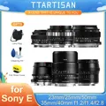 TTArtisan 25mm 50mm F2 23mm F1.4 35mm F1.4 40mm F2.8 50mm F1.2 APS-C Obiettivo per le persone con messa a fuoco manuale per Sony E A7C A7II a6600 a7m