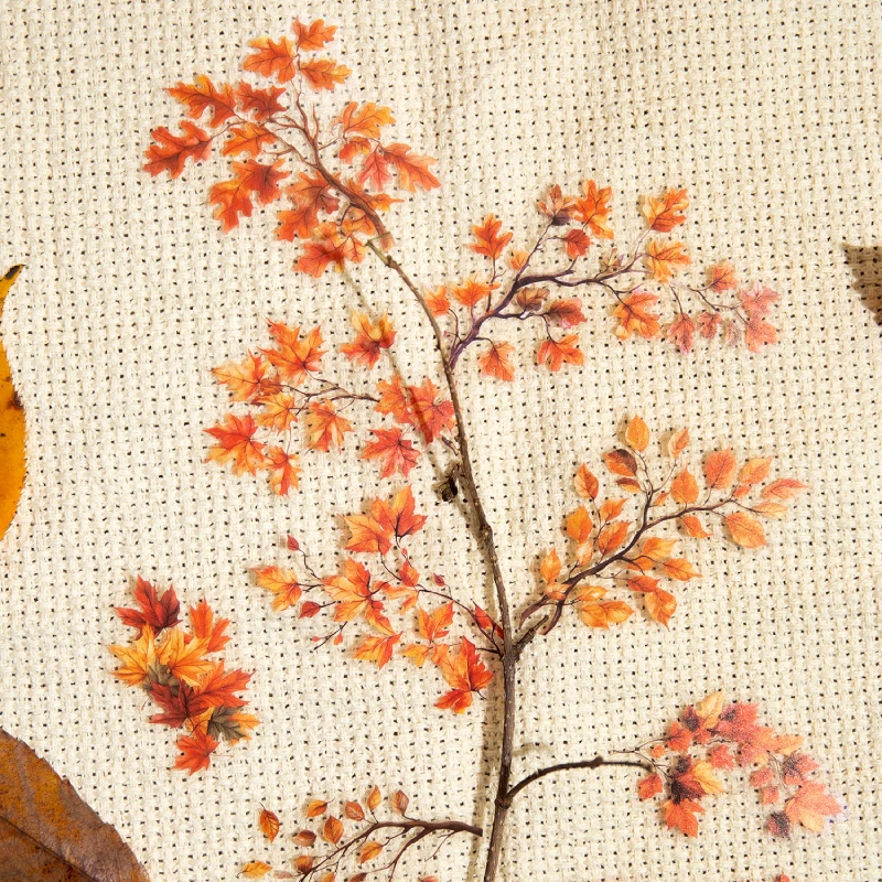 30 Stück Blätter-Thema-Aufkleber, DIY-Collage, dekoratives Papier, Scrapbooking-Material, handgefertigt, Tagebuch, Album, Junk Journal Supplies Image