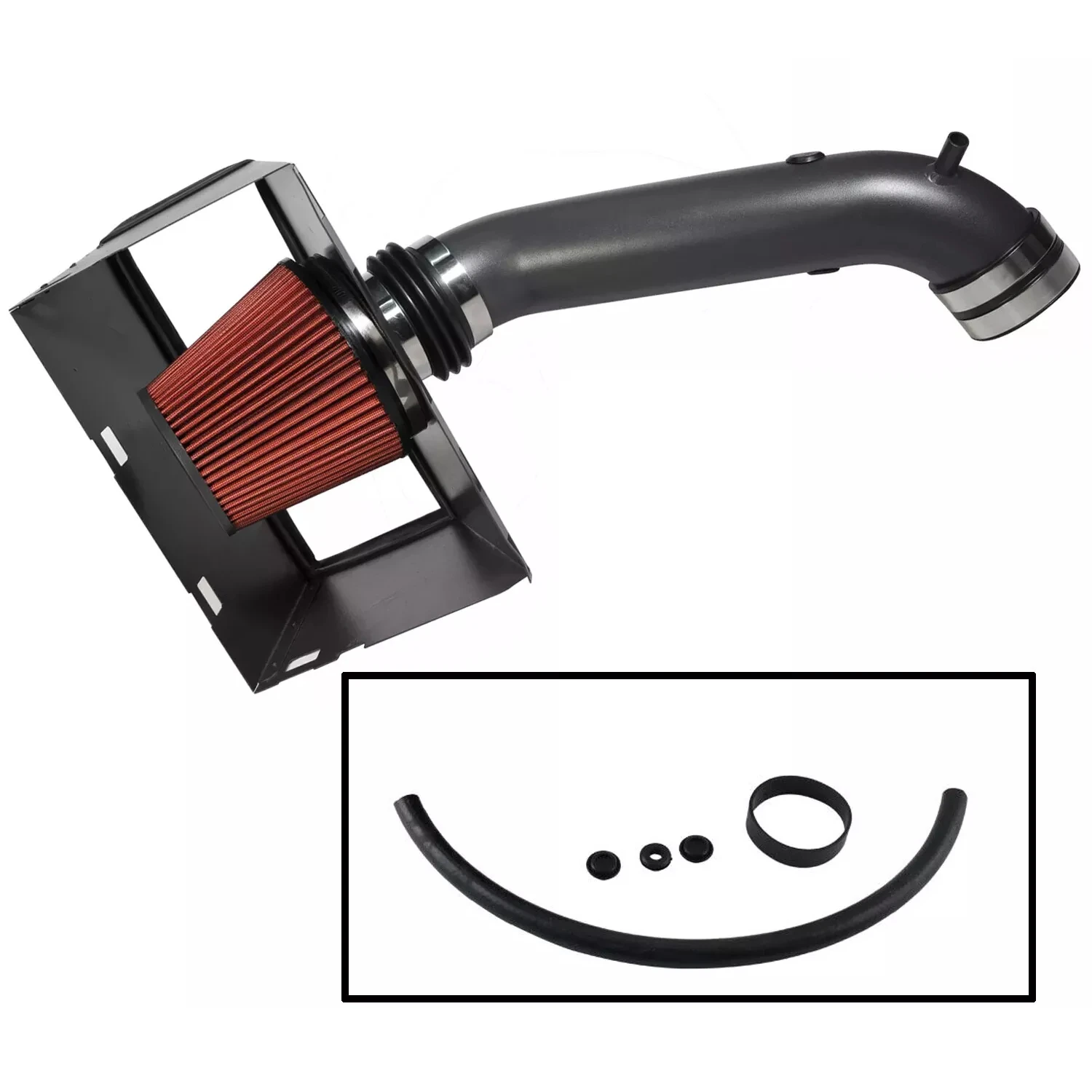 Hitzeschild Kaltluftansaugrohrfilter Blau Rot Für 02-08 Dodge Ram 1500 2500 4,7 l 5,7 HEMI Motorteile Image