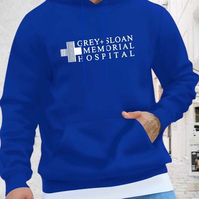 TEMU New Fashionable And Trendy Hoodie With Creative Print Pattern, Cool Hoodie, Men's Casual , Hoodie With Kangaroo Pockets, Image