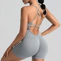 Per donna Canotta elasticizzata Scollo Tondo Leggero Confortevole Traspirante Sportivo Senza Maniche Sostegno leggero Gli sport Tinta unica Canotta Per Allenamento in Palestra Corsa Fitness Taglia