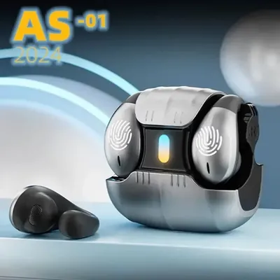 Knochenleitung, offener Ohrclip, kabellos, Bluetooth 5.5, Kopfhörer, LED-Atemlicht, Image