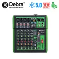 Console DJ mixer audio Debra con effetto digitale 99DSP Alimentazione Phantom 48V USB MP3 per registrazione PC Karaoke