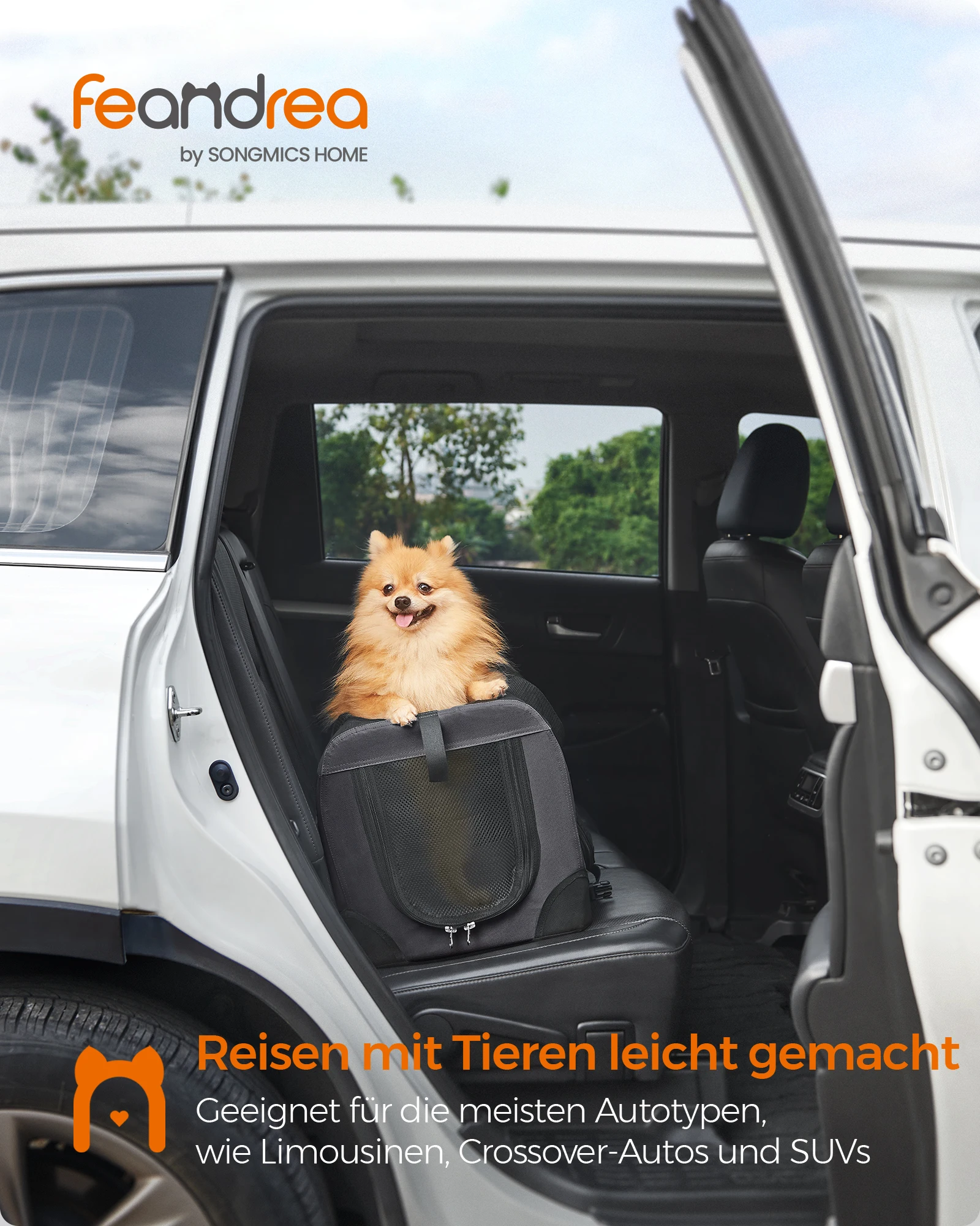 FEANDREA Tiertransporttasche bis 50,00 kg bis 50,00 kg XXL Oxford-Gewebe Netzstoff Image