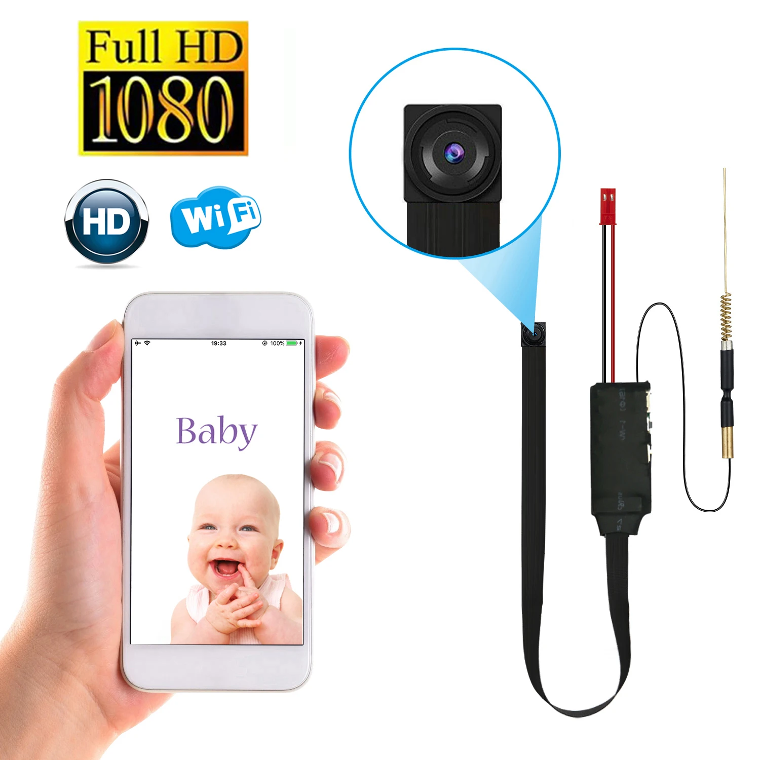 Mini Kamera DIY Modul 1080P HD WiFi Kamera Video Recorder Bewegungserkennung Home Security Überwachung P2P Drahtlose Camcorder Image