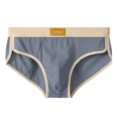 Männer Baumwolle Slip Hohe Qualität Bequeme Unterhose Atmungsaktive Shorts Unterwäsche Weiche U Ausbuchtung Beutel Sexy Höschen Homme Cueca Image