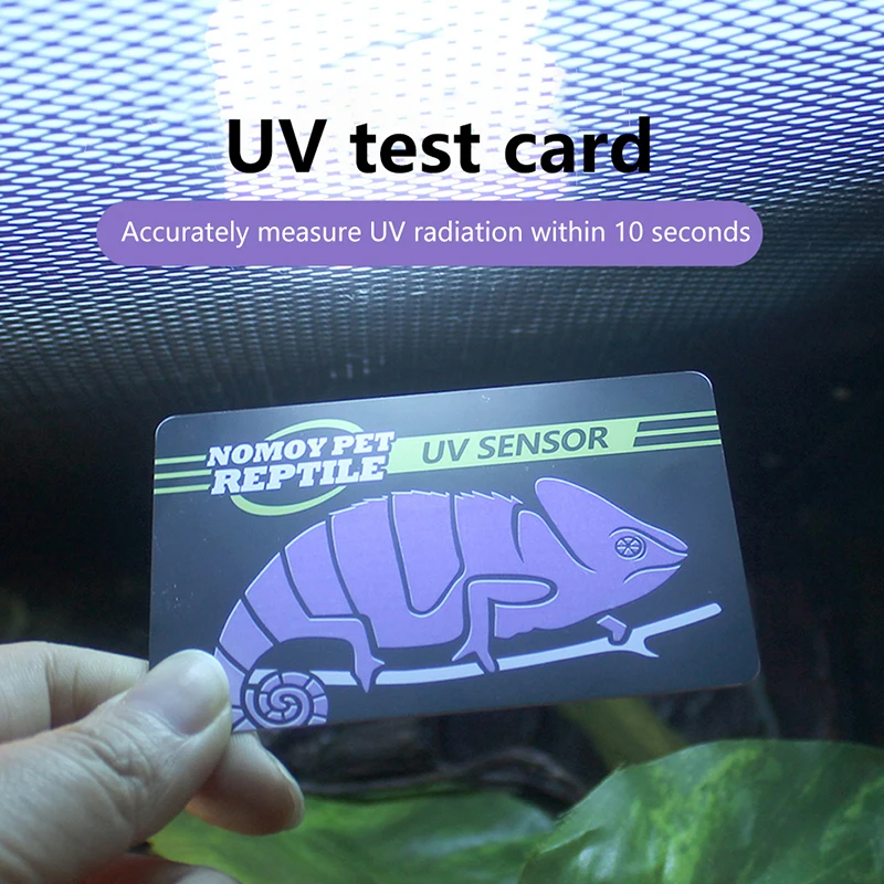 Reptilien UVB Glühbirne Glühbirne Test karte UV-Tests Papier tester Meter Haustier liefert Schildkröte UV-Werkzeug Image