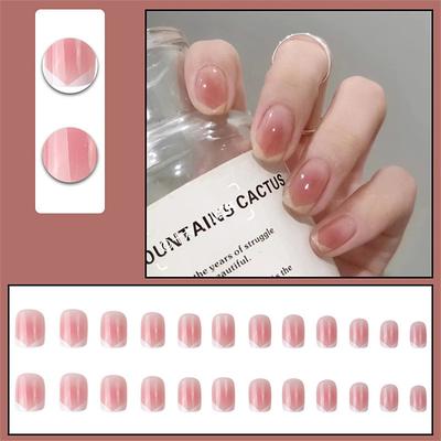 Y2 Nail Art Removable Fake Nail Patch Net Red Girls Short Nail Art Finished Cute Net Red New