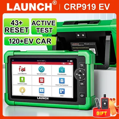 LAUNCH CRP919 EV Diagnostic Scan Tool OBD2 Scanner for EV vehicle,Full system diagnostics Covering
