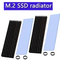 Dissipatore di calore M.2 con cuscinetti termici in silicone Dissipatore di calore SSD 2280 con 2 cinturini in gomma nera per PC/PS5 M.2 SATA SSD