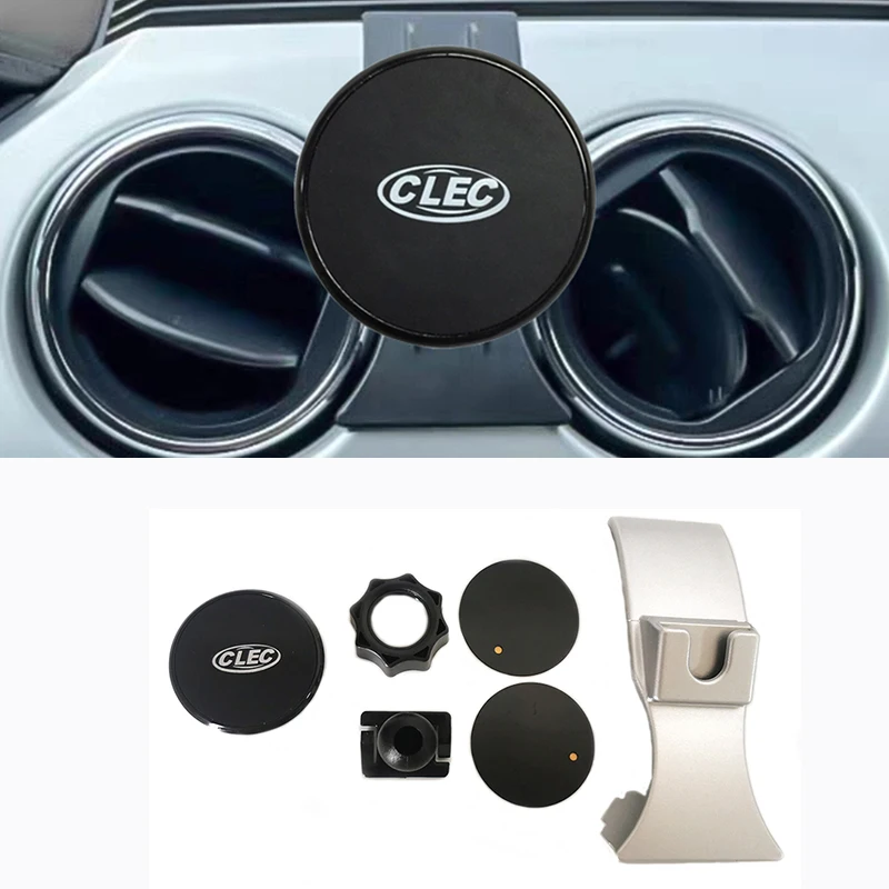 Handyhalter für Ford Mustang 2015–2022, Zubehör, magnetischer Telefon-GPS-Halter, Entlüftungs-Halterung, Telefon-Clip-Zelle Image