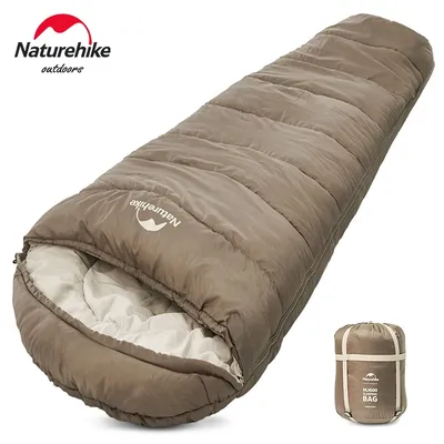 Naturehike Winter Sleeping Bag MJ300/MJ600 -12℃ Mummy Camping Cotton Sleeping Bag Outdoor Cold-proof Warm 4 Season Sleeping Bag