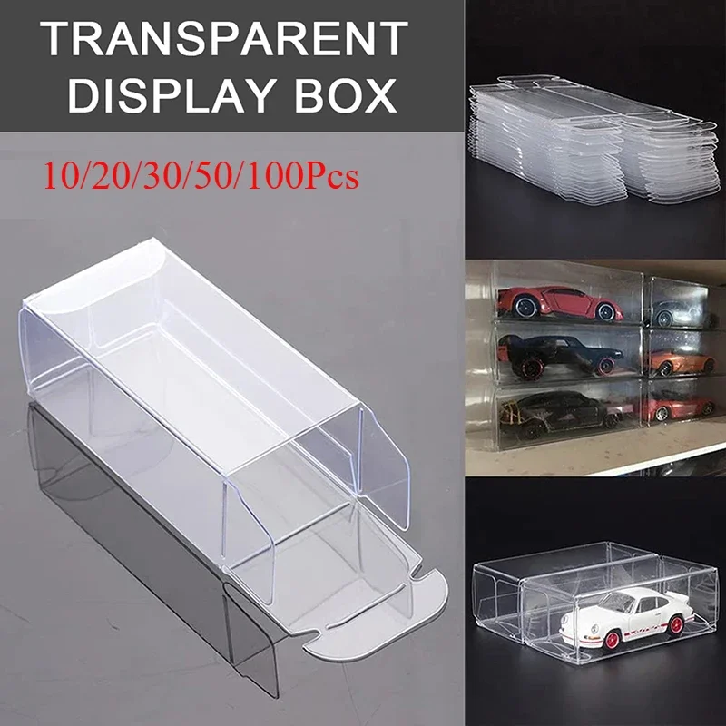 Klare PVC-Displayboxen, 1/64 Automodell-Spielzeug, transparent, staubdicht, Ausstellungsbox für Sammlung, Geschenkverpackung, Dekoration Image